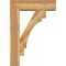 Ekena Millwork Merced Block Rough Sawn Bracket w/ Offset Brace, Western Red Cedar, 8"W x 28"D x 40"H BKT0806X28X40MRC05RWR - alternate 3